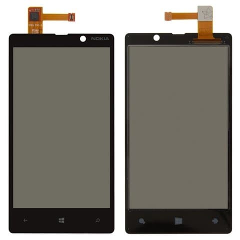 Тачскрин Nokia Lumia 820, чорний | Original (PRC) | сенсорное стекло, экран