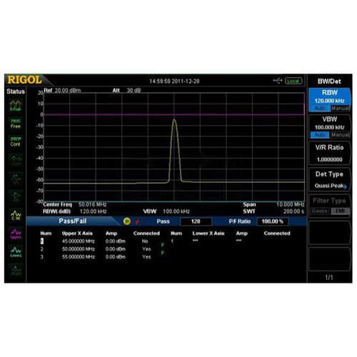 RIGOL DSA800-EMI - Фильтр ЭМП и квазипиковый детектор