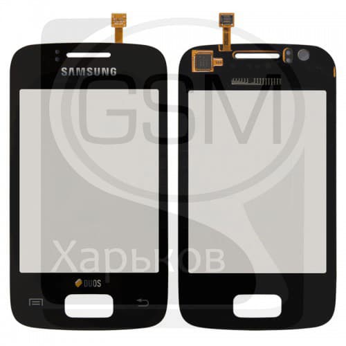 Тачскрин Samsung GT-S6102 Galaxy Y Duos, черный | оригинал | сенсорное стекло, экран