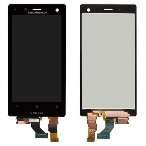 Дисплей Sony LT26w Xperia Acro S, черный | с тачскрином | Original (PRC) | дисплейный модуль, экран