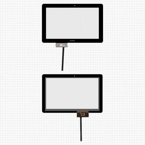Тачскрин Huawei MediaPad 10 Link Plus, S10-231u, чорний, Original (PRC) | TC101GGT0, IC-AQFN030-LUR-7X7-050-091, 32001273-03, DPT91223 | сенсорное стекло, экран