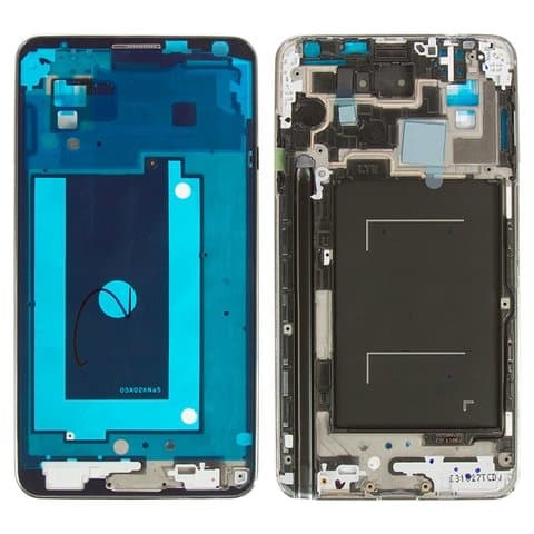 Рамка (основа) крепления дисплея Samsung SM-N900 Galaxy Note 3, SM-N9000 Galaxy Note 3, серая, Original (PRC)