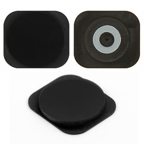 Пластик кнопки HOME (меню) Apple iPhone 5C, чорний, Original (PRC), (кнопка, накладка)