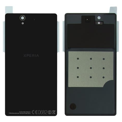 Задняя крышка Sony C6602 L36h Xperia Z, C6603 L36i Xperia Z, C6606 L36a Xperia Z, черная, Original (PRC) | корпус, панель аккумулятора, АКБ, батареи