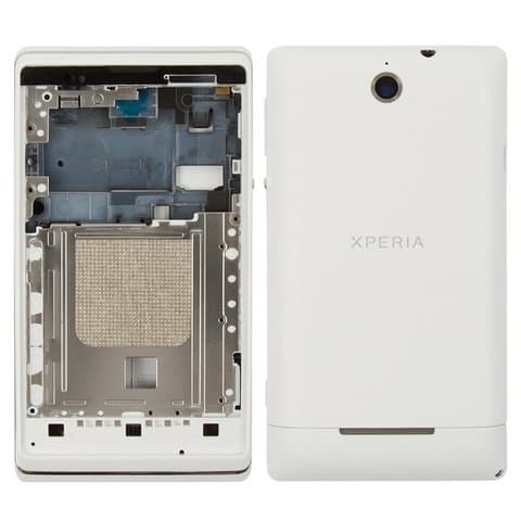Корпус Sony C1503 Xperia E, C1504 Xperia E, C1505 Xperia E, білий, Original (PRC), (панель, панели)