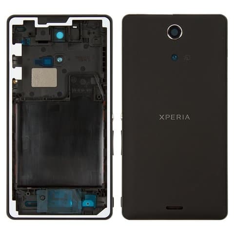 Корпус Sony C5502 Xperia ZR, C5503 Xperia ZR, чорний, Original (PRC), (панель, панели)