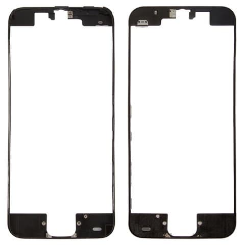 Рамка (основа) крепления дисплея Apple iPhone 5C, черная, Original (PRC)