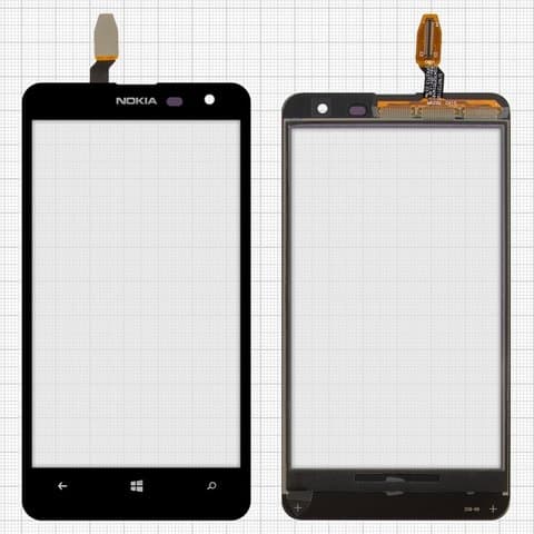Тачскрин Nokia Lumia 625, чорний | Original (PRC) | сенсорное стекло, экран