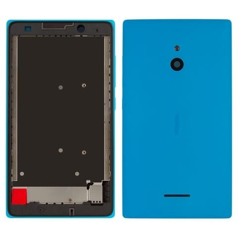 Корпус Nokia XL Dual Sim, голубой, Original (PRC), (панель, панели)