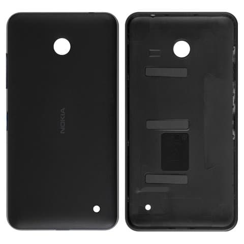 Задняя крышка Nokia Lumia 630 Dual Sim, Lumia 635, черная, Original (PRC), с боковыми кнопками, Original (PRC) | корпус, панель аккумулятора, АКБ, батареи