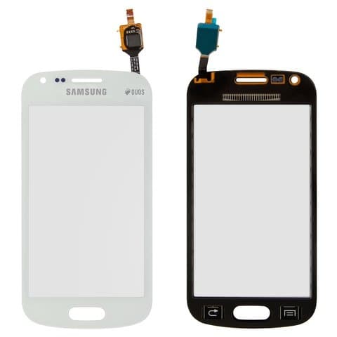 Тачскрин Samsung GT-S7582 Galaxy Trend Plus Duos, белый | Original (PRC) | сенсорное стекло, экран