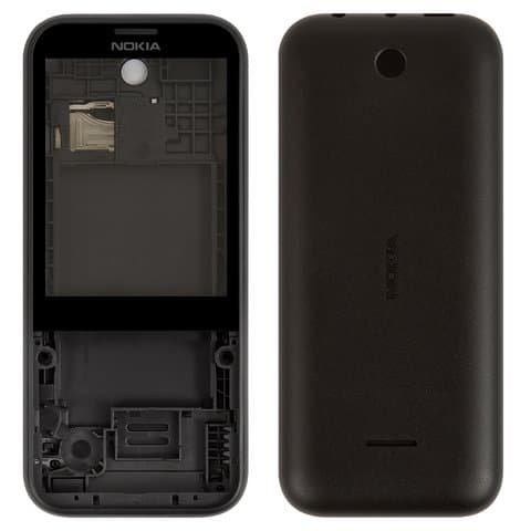 Корпус Nokia 225 Dual Sim, чорний, Original (PRC), (панель, панели)