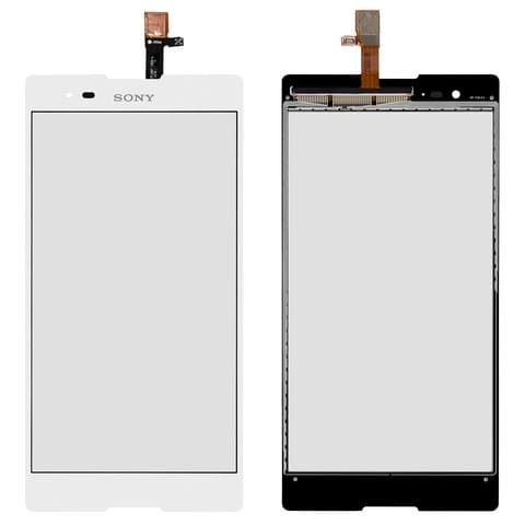 Тачскрин Sony D5322 Xperia T2 Ultra DS, белый | Original (PRC) | сенсорное стекло, экран