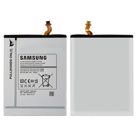 Акумулятор Samsung SM-T110 Galaxy Tab 3 Lite 7.0, SM-T111 Galaxy Tab 3 Lite 7.0 3G, SM-T116 Galaxy Tab 3 Lite 7.0 LTE, EB-BT115ABE, EB-BT115ABC, Original (PRC) | 3-12 міс. гарантії | АКБ, батарея, аккумулятор