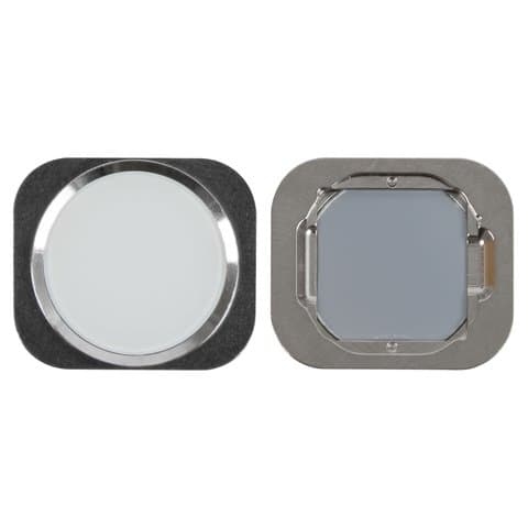 Пластик кнопки HOME (меню) Apple iPhone 6, Apple iPhone 6 Plus, Apple iPhone 6S, Apple iPhone 6S Plus, білий, Original (PRC), (кнопка, накладка)