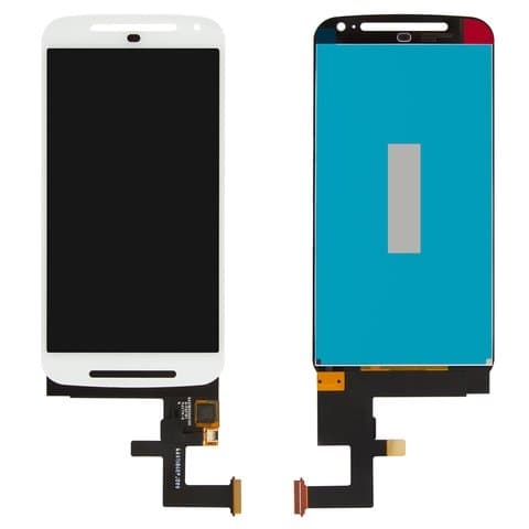 Дисплей Motorola Moto G2, XT1062, XT1063, XT1064, XT1068, білий | з тачскріном | Original (PRC) | дисплейный модуль, экран