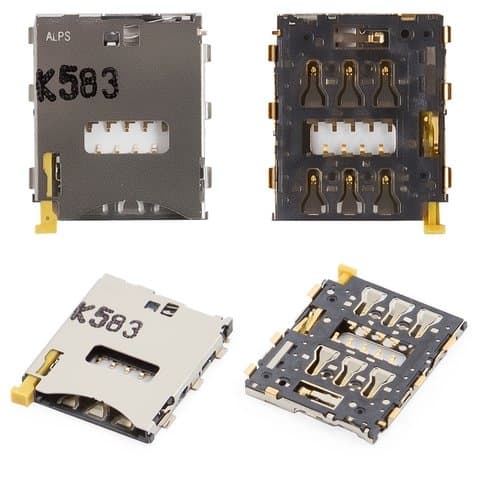 Коннектор SIM-карты Sony D5803 Xperia Z3 Compact, D5833 Xperia Z3 Compact, Original (PRC), (гнездо, разъем, слот)