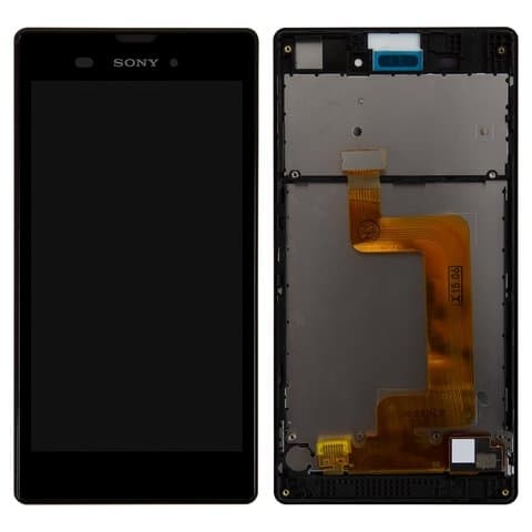 Дисплей Sony D5102 Xperia T3, D5103 Xperia T3, D5106 Xperia T3, черный | с тачскрином | с передней панелью | Original (PRC) | дисплейный модуль, экран