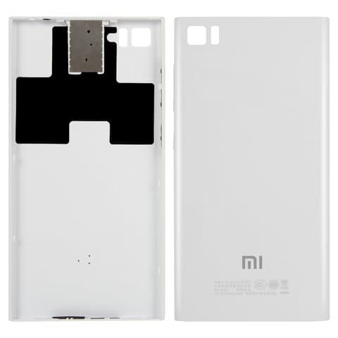 Задняя крышка Xiaomi Mi 3, белая, TD-SCDMA, Original (PRC) | корпус, панель аккумулятора, АКБ, батареи