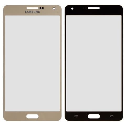 Стекло дисплея Samsung SM-A700 Galaxy A7, золотистое | стекло тачскрина