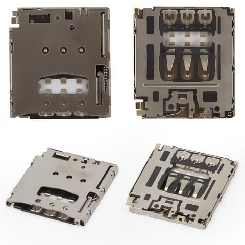 Коннектор SIM-карты Sony D5102 Xperia T3, D5103 Xperia T3, D5106 Xperia T3, Original (PRC), (гнездо, разъем, слот)