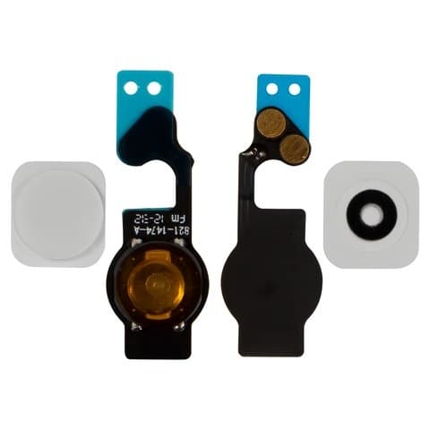 Шлейф Apple iPhone 5, кнопки HOME (меню), білий, Original (PRC)