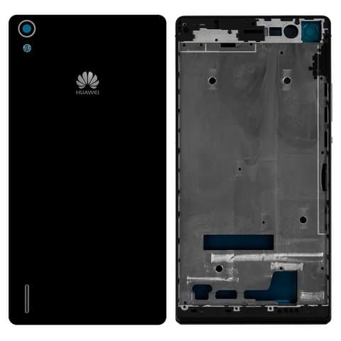 Корпус Huawei Ascend P7, чорний, Original (PRC), (панель, панели)