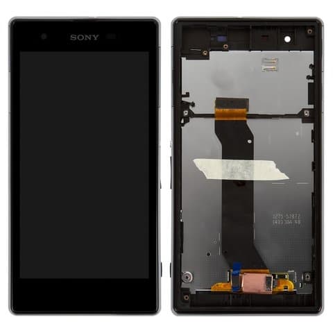 Дисплей Sony C6916 Xperia Z1s, чорний | з тачскріном | в передній панелі | Original (PRC) | дисплейный модуль, экран