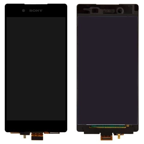 Дисплей Sony E6533 Xperia Z3 Plus DS, E6553 Xperia Z3 Plus, Xperia Z4, чорний | з тачскріном | Original (PRC) | дисплейный модуль, экран