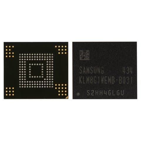 Микросхема памяти KLM8G1WEMB-B031 LG D724 G3s, Samsung SM-G7102 Galaxy Grand 2 Duos, SM-T2100 Galaxy Tab 3, SM-T2110 Galaxy Tab 3