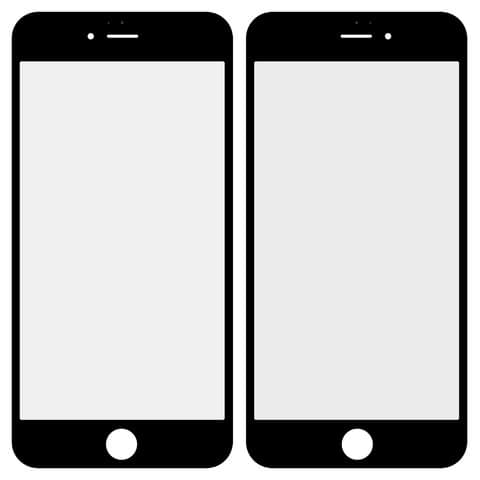 Стекло дисплея Apple iPhone 6S Plus, черное | стекло тачскрина