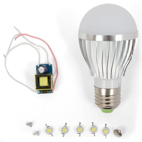 Комплект для сборки светодиодной лампы SQ-Q02, 5 Вт, естественный, белый, E27
