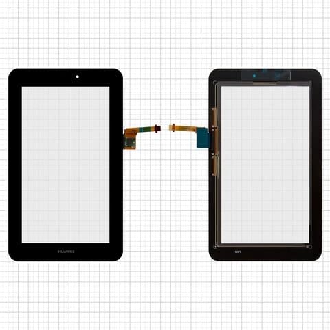 Тачскрин Huawei MediaPad 7, S7-701u, черный, Original (PRC) | сенсорное стекло, экран