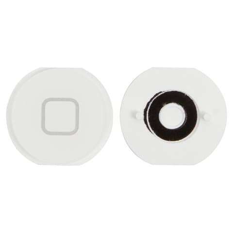 Пластик на кнопку HOME Apple iPad Mini, белый, (кнопка, накладка)