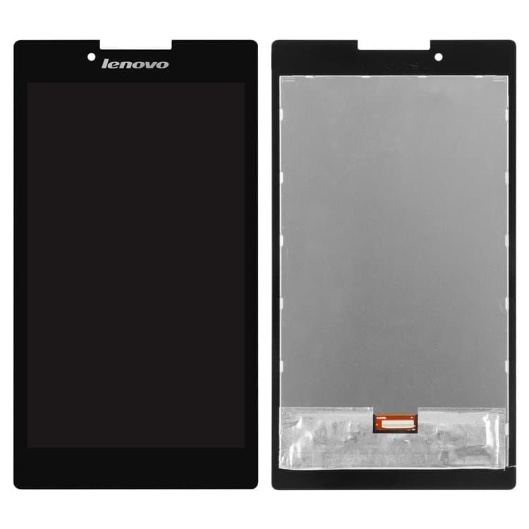 Дисплей Lenovo Tab 2 A7-30HC, черный | с тачскрином | Original (PRC), TV070WSM-TL0 | дисплейный модуль, экран, монитор