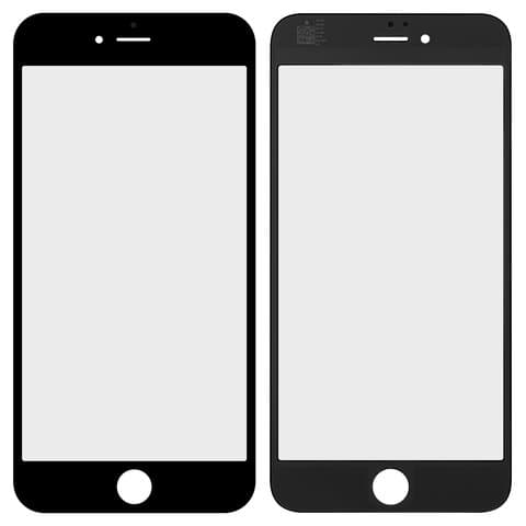 Стекло дисплея Apple iPhone 6 Plus, черное | стекло тачскрина