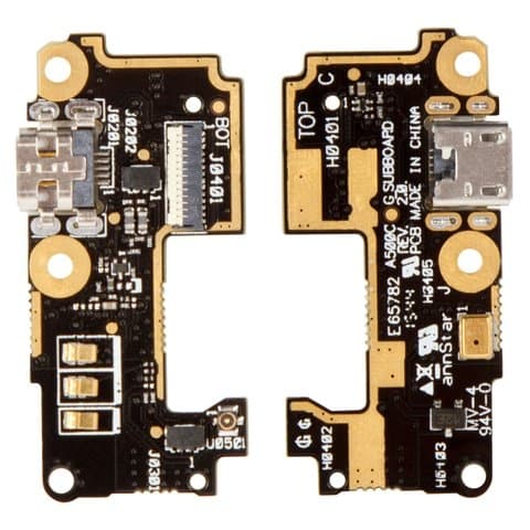 Плата зарядки Asus Zenfone 5 (A500CG), шлейф коннектора зарядки, с микрофоном