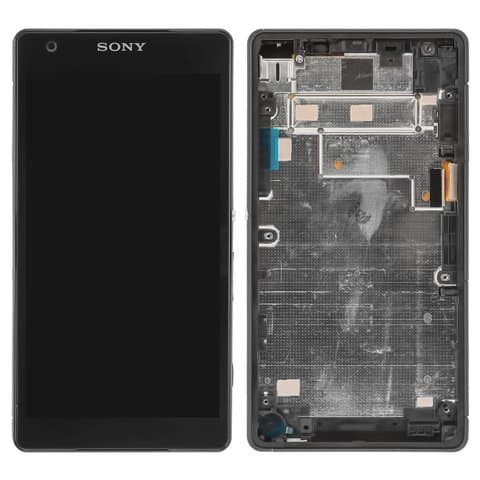 Дисплей Sony D6563 Xperia Z2a, чорний | з тачскріном | в передній панелі | Original (PRC) | дисплейный модуль, экран