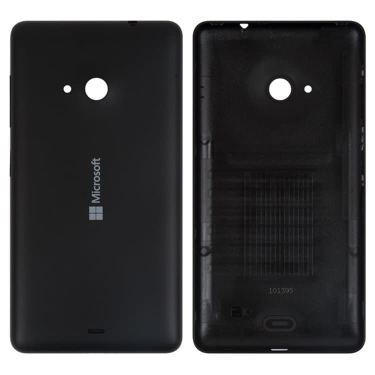 Задняя крышка Microsoft (Nokia) Lumia 535 Dual SIM, RM-1090, черная, оригинал | корпус, панель аккумулятора, АКБ, батареи
