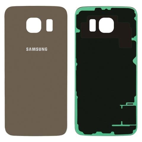 Задняя крышка Samsung SM-G920 Galaxy S6, золотистая, Original (PRC) | корпус, панель аккумулятора, АКБ, батареи