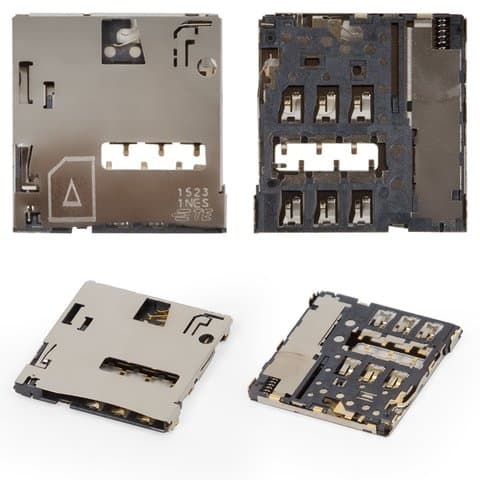 Коннектор SIM-карты Samsung SM-T211 Galaxy Tab 3, SM-T235 Galaxy Tab 4 7.0 LTE, (гнездо, разъем, слот)