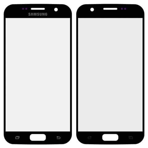 Стекло дисплея Samsung SM-G930 Galaxy S7, черное | стекло тачскрина