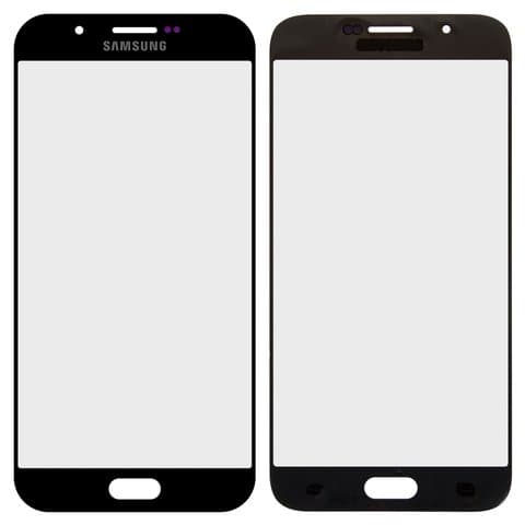 Стекло дисплея Samsung SM-A800 Dual Galaxy A8, черное | стекло тачскрина
