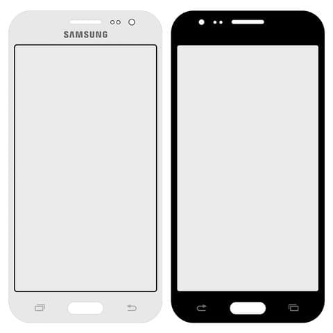 Стекло дисплея Samsung SM-J200 Galaxy J2, белое | стекло тачскрина