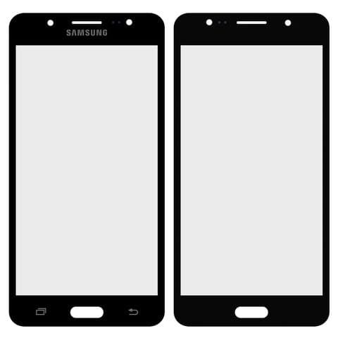 Стекло дисплея Samsung SM-J510 Galaxy J5 (2016), черное | стекло тачскрина