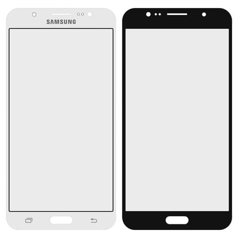 Стекло дисплея Samsung SM-J710 Galaxy J7 (2016), белое | стекло тачскрина
