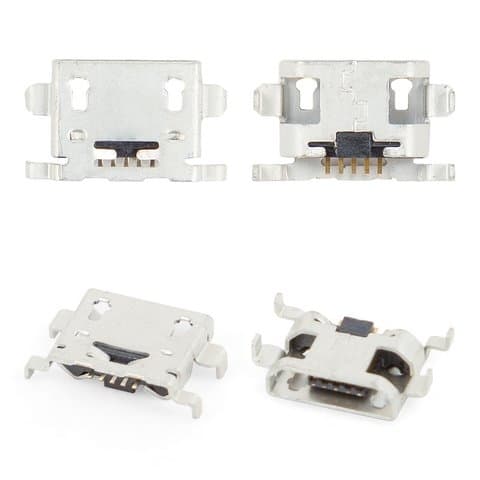 Коннектор зарядки, 5 pin, тип 13, micro-USB, (гнездо, разъем, слот)