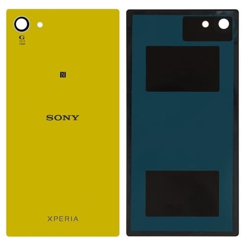 Задняя крышка Sony E5803 Xperia Z5 Compact, E5823 Xperia Z5 Compact, желтая, Original (PRC) | корпус, панель аккумулятора, АКБ, батареи
