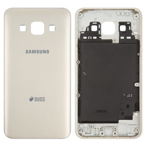 Задняя крышка Samsung SM-A300 Galaxy A3, золотистая, Original (PRC) | корпус, панель аккумулятора, АКБ, батареи
