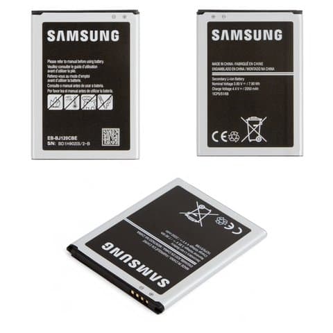 Акумулятор Samsung SM-J120 Galaxy J1 (2016), EB-BJ120CBE, Original (PRC) | 3-12 міс. гарантії | АКБ, батарея, аккумулятор